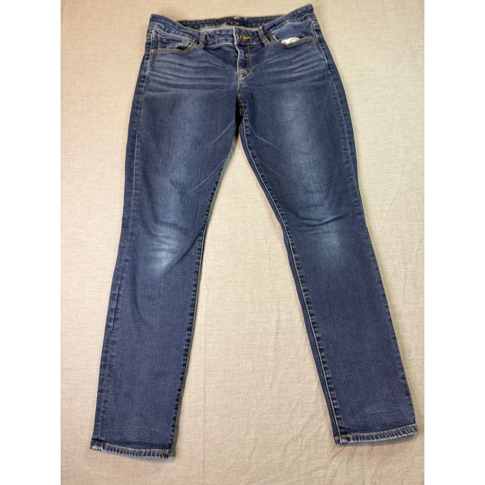 Lucky Brand Skinny Jeans Womens 8/29 Blue Dark Wash Excellent Stretch Denim